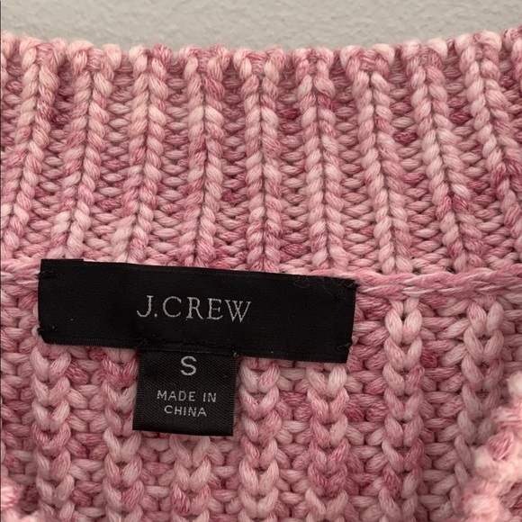 J. Crew Heathered Pink Crew Neck Sweater Size S - Picture 4 of 6